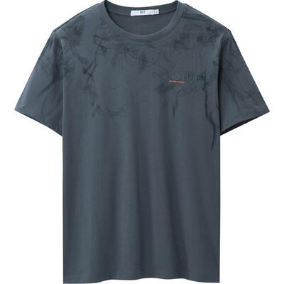 海澜之家冰爽棉凉感字母印花T恤