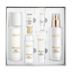 olay玉兰油美白水乳套装水光小白瓶礼盒爽肤水护肤品紧致补水正品