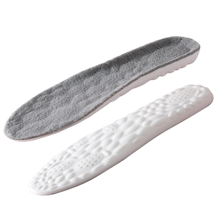 冬季保暖运动鞋垫男士加绒加厚踩屎感减震吸汗防臭超软防痛女冬天