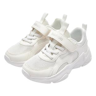 巴拉巴拉男童运动鞋中大童防滑慢跑鞋女童透气网布鞋秋季新款童鞋