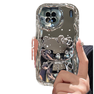 适用于vivox90手机壳x90pro保护套x100硅胶x80多用途x70防摔x60猫咪支架x50简约x30不顶膜奶油纹镜头全包新款