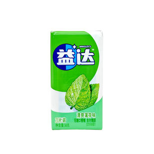 益达无糖口香糖有范口袋装54g/盒20片含木糖醇清凉薄荷草莓西瓜味
