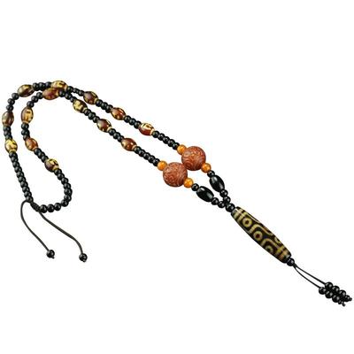 真品西藏天珠吊坠九眼中国复古