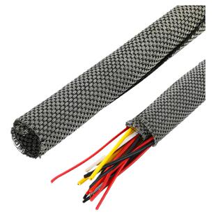 自卷式PET镀锡铜套管屏蔽信号防电磁干扰开口式金属保护线束网管