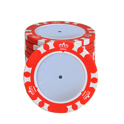 皇冠14克无面值空白筹码  德州扑克百家乐棋牌室筹码道具