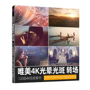 120组4K唯美婚礼镜头炫光光斑转场 FCPX ae pr绘影插件特效素材