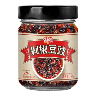 剁椒豆豉青椒豆豉西瓜酱辣椒酱下饭菜香辣剁椒豆豉酱拌饭拌面调味