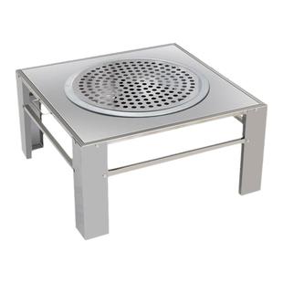 烤贝贝不锈钢老式烤火盆围炉煮茶取暖烤火炉室内家用炭盆烧烤架