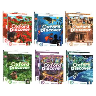 【进口直营】新版牛津少儿英语Oxford discover 123456级别第二版书加册全套探索发现科普系列外国语学生教材oxforddiscover现货