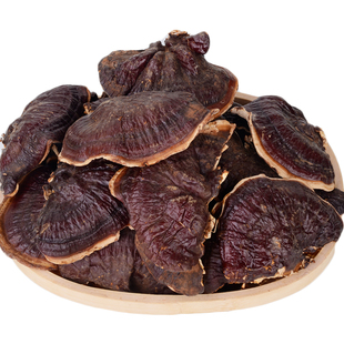 金边灵芝片250g长白山半野生紫芝赤黑灵芝粉茶林芝东北特产批发