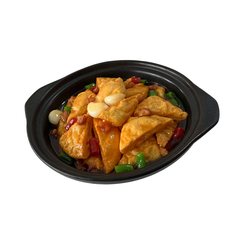 定制仿真菜品模型假菜砂锅烧豆腐模型餐厅菜单砂锅家常老豆腐样品