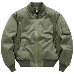 冬季羽绒服男短款加厚飞行员夹克潮牌男装大码工装棒球服保暖外套