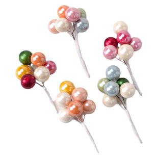 网红彩色气球串烘焙蛋糕装饰摆件儿童生日派对甜品台小球插件配件