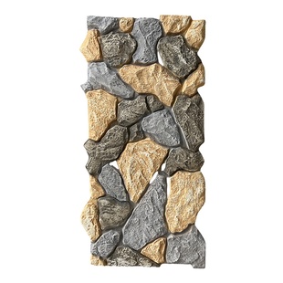 pu乱形石城堡石碎石板轻质鹅卵石仿真石材背景墙墙面装饰板外墙砖