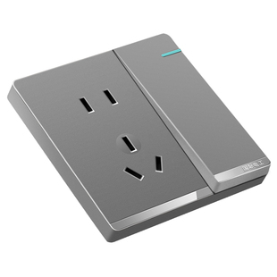 国际电工暗装开关插座面板86型大板纯平一开单控二开双控五孔usb