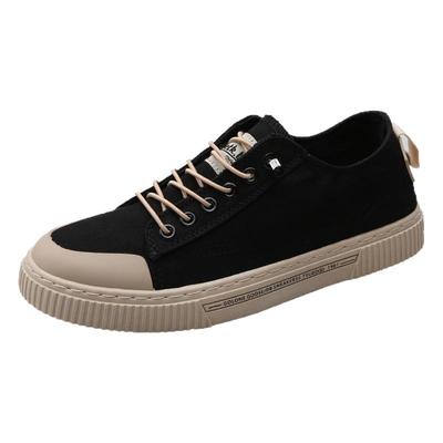 帆布男鞋夏季透气薄款懒人休闲板鞋黑色百搭运动布鞋2024新款潮鞋