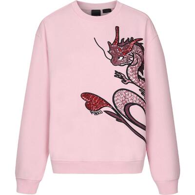 PINKO女士刺绣爱心龙卫衣102199A1QS