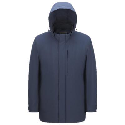 雅戈尔鹅绒可拆卸连帽羽绒服