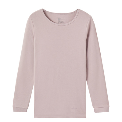 红豆女士秋衣纯棉秋冬打底棉毛衫女款肌底衣贴身保暖内衣单件上衣