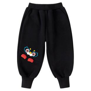 嘟嘟家儿童拜年裤子红色宝宝喜庆童装衣服男童女童冬季加厚长裤