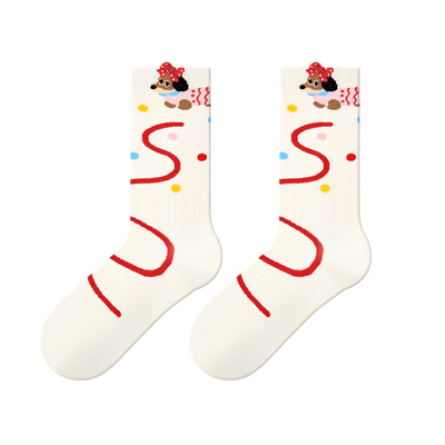 袜子女款春夏中筒袜ins潮2026