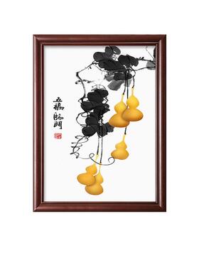电表箱装饰画五福临门新中式