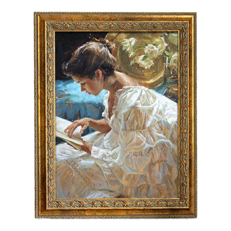 中古风装饰画世界名画油画