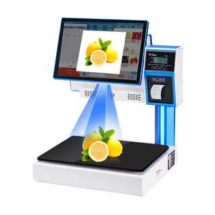 智能Ai自动识别收银秤便利店收银称重一体机生鲜蔬菜熟食店收银系统管理一体机双屏触屏收银机电子秤收银秤