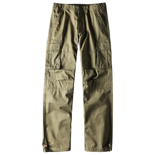 美式复古直筒伐木工装裤男迷彩口袋长裤外贸男裤出口男装男士裤子