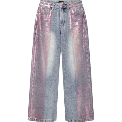 JuicyCouture橘滋直筒牛仔长裤