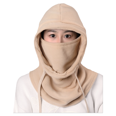 骑行围脖一体帽子摇粒绒加绒加厚