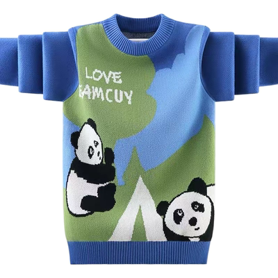 男童毛衣加绒加厚打底衫中大童