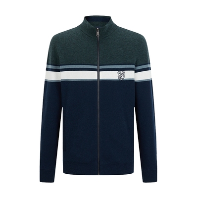 LONDA伦德马秋季立领夹克针织衫