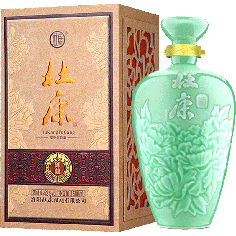 杜康52度青瓷坛白酒1.5L×1瓶
