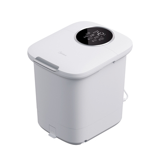 美的泡脚桶新款电动杀菌高深家用过膝加热恒温足浴盆2026按摩神器