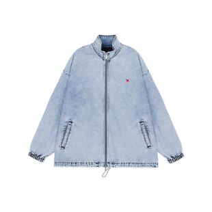 BJHG不计后果牛仔外套男款秋季新款设计感潮美式休闲工装夹克上衣