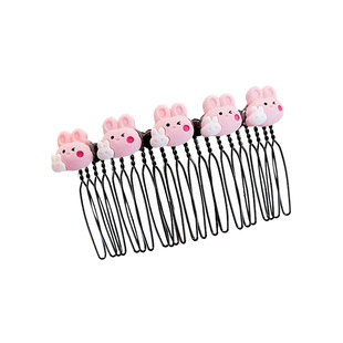 2025新款儿童碎发插梳后脑勺刘海整理碎发神器发梳倒发卡夹子头饰