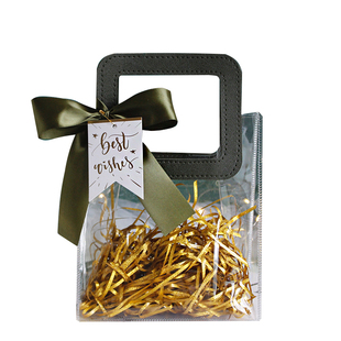 高级感ins伴手礼手提袋子透明小熊毛巾结婚喜糖礼品袋和杯子伴娘