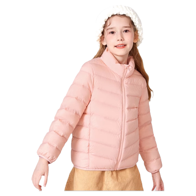 巴拉巴拉儿童短款羽绒服女童轻薄外套中大童立领上衣冬装新款童装
