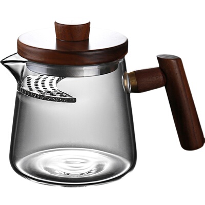 玻璃公道杯极简造物月牙茶水分离