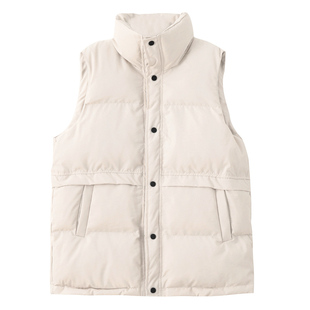 2025新款羽绒棉服马甲女秋冬马夹短款立领百搭时尚外穿坎肩外套潮