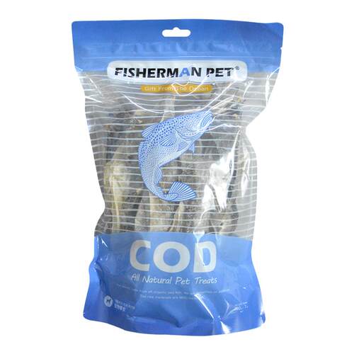 fishermanpet渔夫牧场狗狗鱼皮深海鱼柴犬鳕鱼皮耐咬洁齿磨牙零食