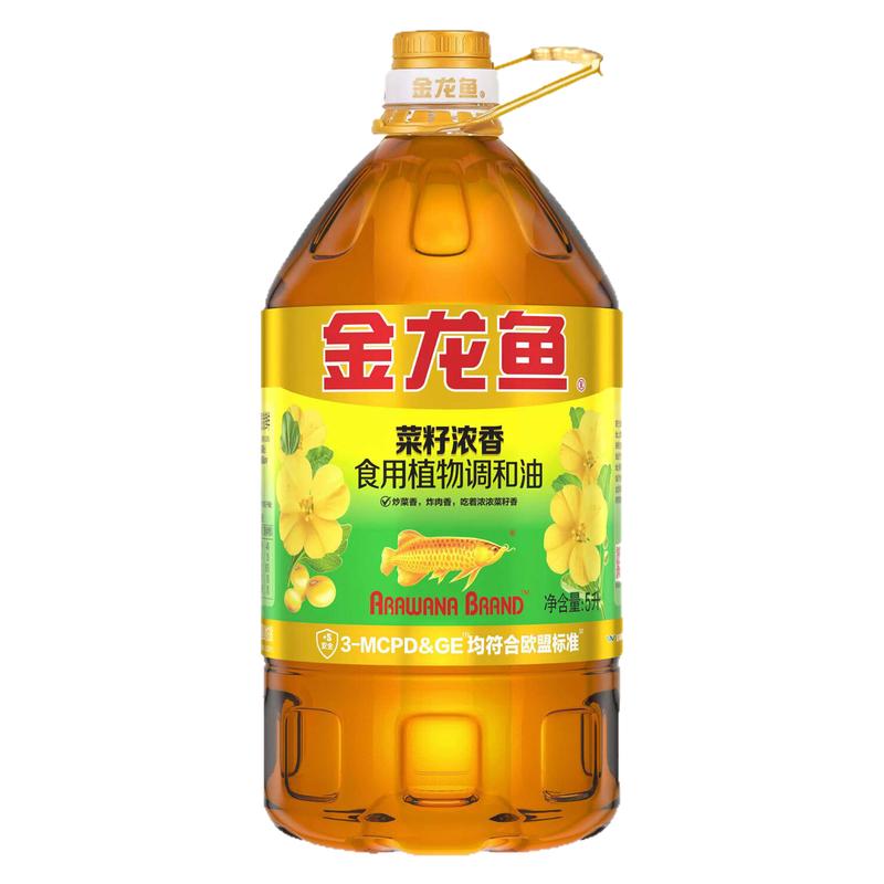 金龙鱼菜籽浓香食用植物调和油5L