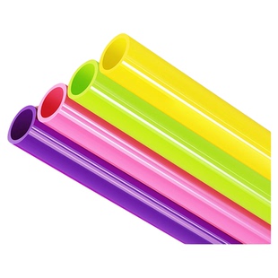 PVC给水管UPVC粉色绿色黄色鱼缸水箱上下水给彩色排水管材硬塑料