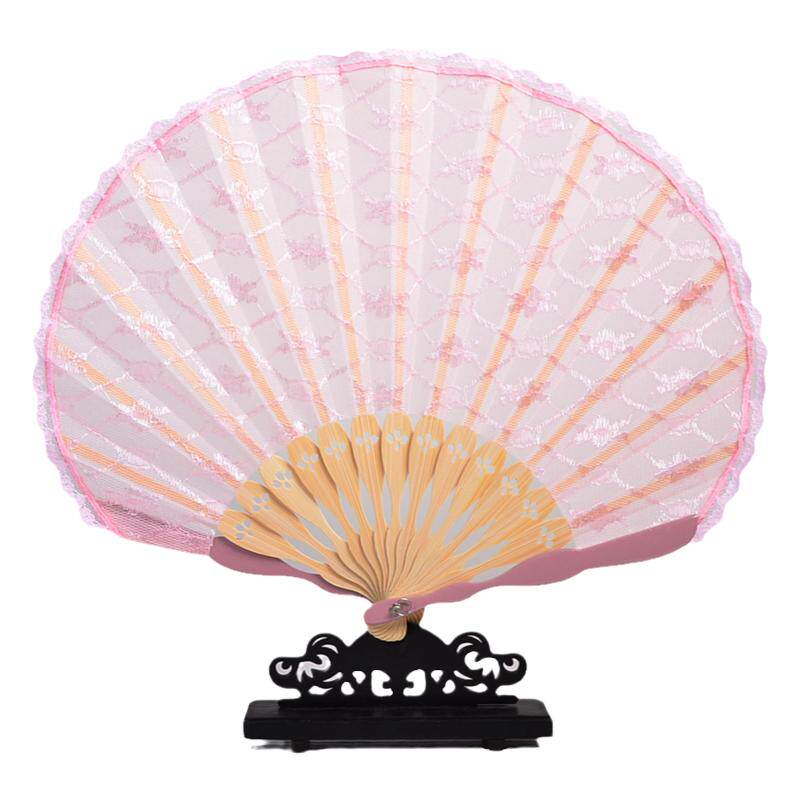 吉扇蕾丝扇贝壳扇古风小扇子折叠