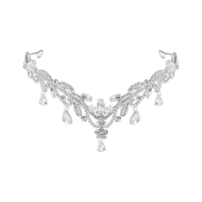 BXA树叶水滴发箍女皇冠精灵仙子头饰发饰氛围感王冠头饰新娘造型