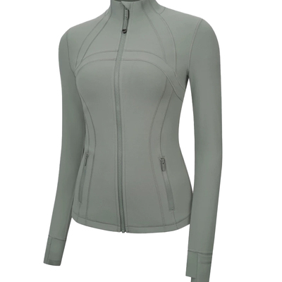 lululemonDf金拉链立领瑜伽外套