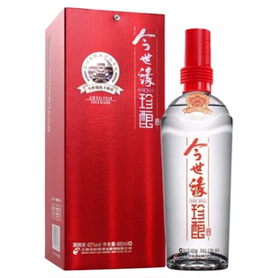 今世缘白酒 红珍酿42度480ml*6瓶 整箱装 纯粮食春节年货送礼白酒