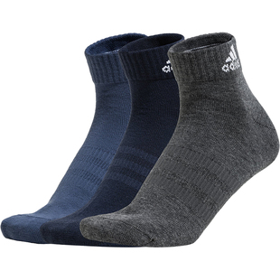 Adidas/阿迪达斯正品新款男女款针织短筒运动袜三双装IP0405