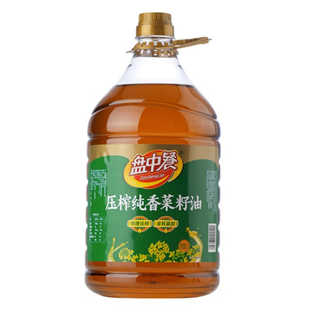 加加盘中餐纯香菜籽油5L桶装餐饮商用正宗面馆压榨家用食用油1.8L